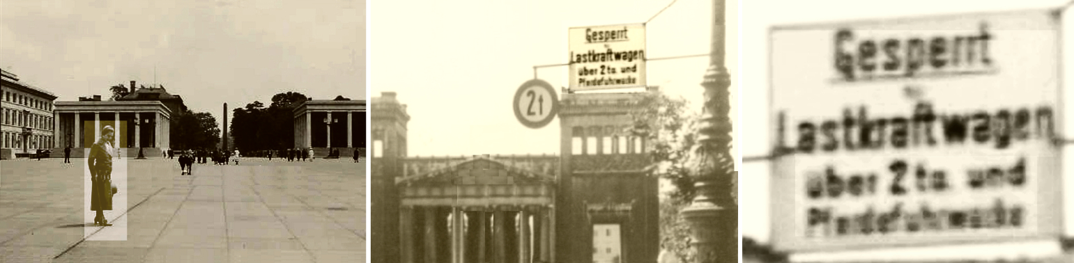 Der 3.Reich-Königsplatz wurde sauber gehalten und durch Fahrverbote geschützt